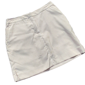 Izod  Tan & White Pinstripe Skort Sz  2
